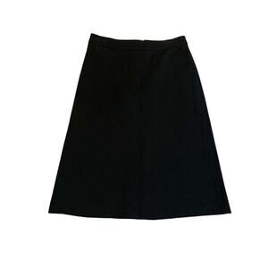 Large Alex Colman Sportswear Black Wool Skirt